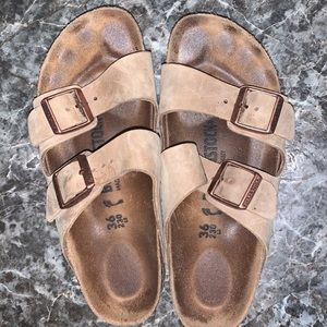 Tan Birkenstock Sandals!
